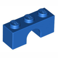 Lego kostka (kostička) most oblouk 1x3, modrá (449023, 4240238, 4541274, 6069886, 6251451)